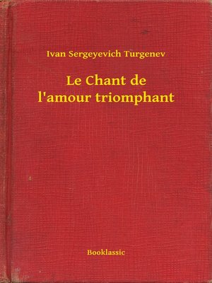 cover image of Le Chant de l'amour triomphant
